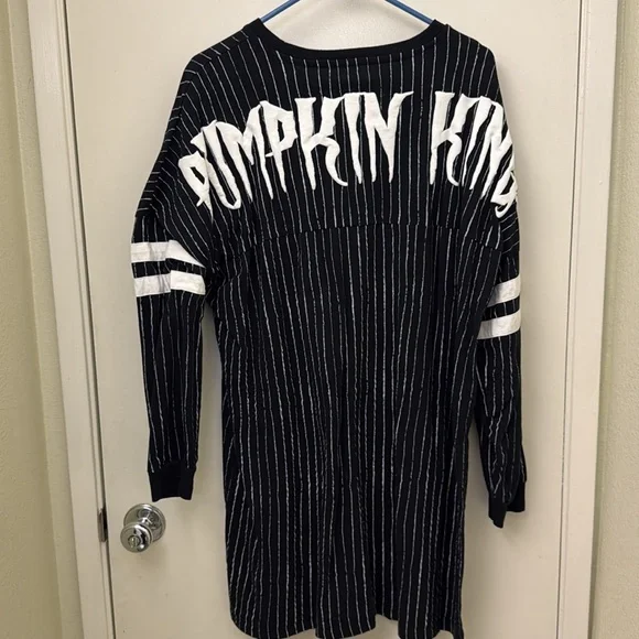 NEVER WORN Pumpkin King Striped Spirit Jersey Dress (Size Large) - Picture 3 of 4